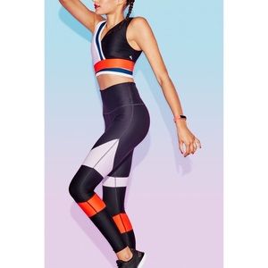Joylab colorblock leggings & bra top matching set